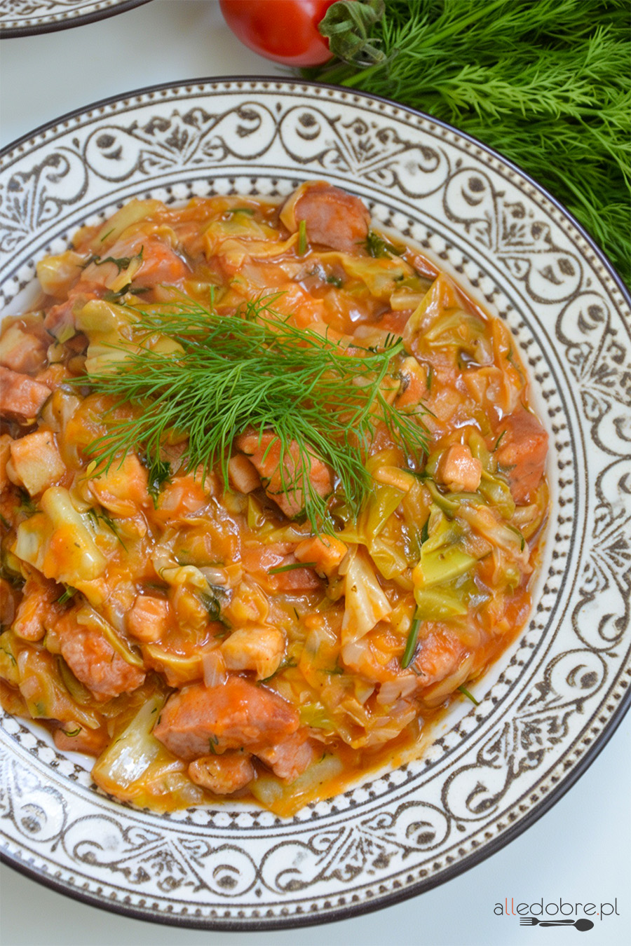 bigos z młodej kapusty