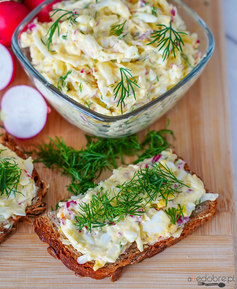 Pasta jajeczna z rzodkiewką przepis