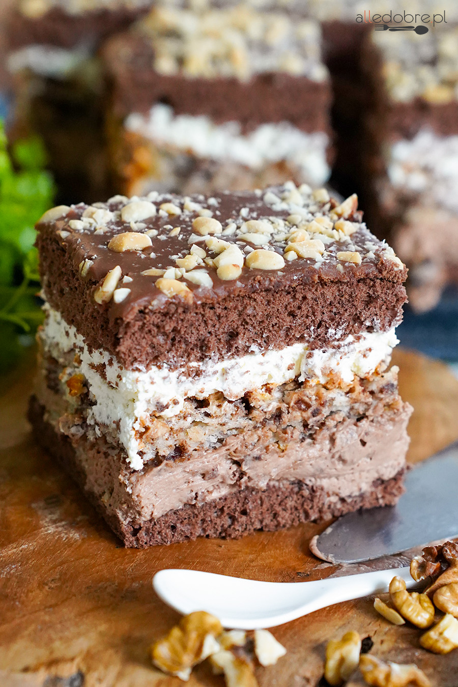 ciasto z wafelkami knoppers przepis